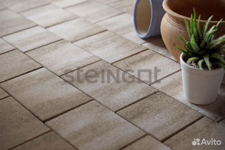 Тротуарная плитка Новый город Травертин