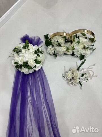 Свадебные украшения на машину