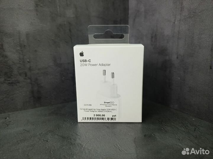 Cетевой адаптер New Apple 20W USB-C Power Adapter