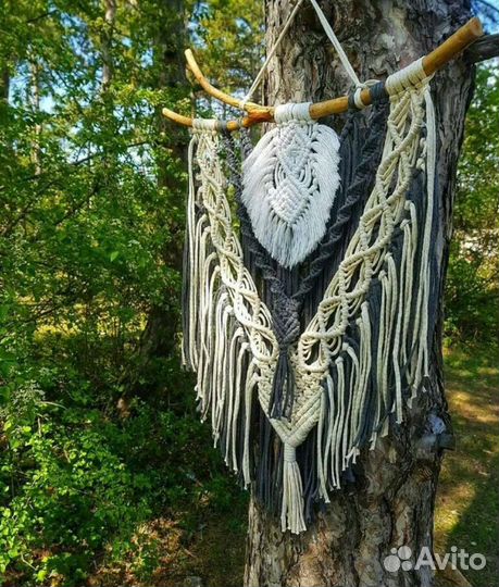 Панно макраме на стену