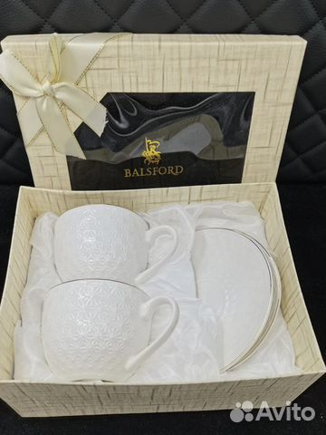 Набор 2-х чайных пар фарфор