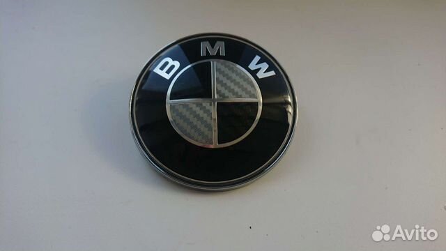 Эмблемы бмв чёрные карбон комплект