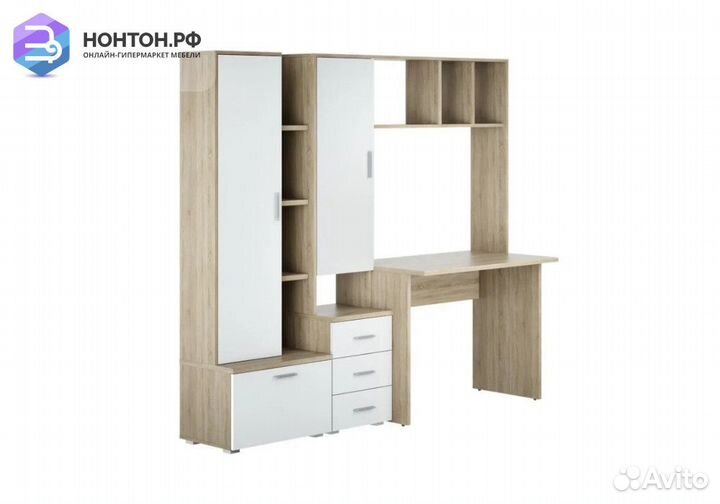 Уголок школьника Паскаль-5 дуб сонома светлый / бе