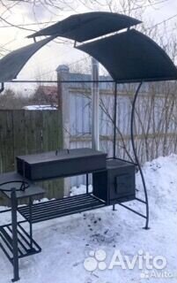 Мангал с печью