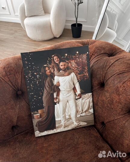 Портрет по фото на холсте на заказ Москва