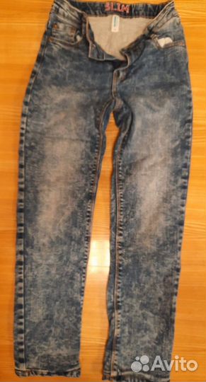 Джинсы утепленные для девочки 134