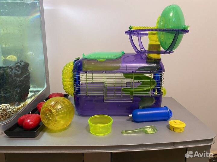 Клетка, домик, принадлежности для хомяка