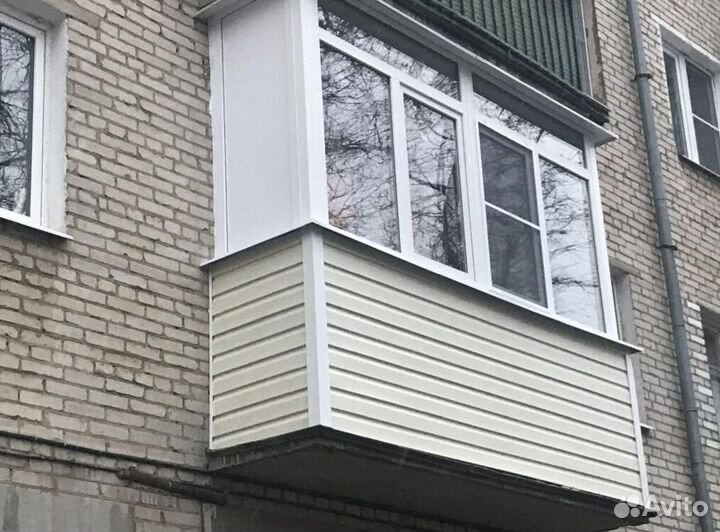 Остекление балконов и лоджий под ключ H2454