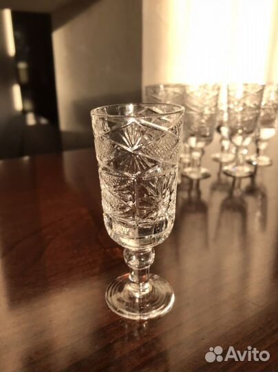 Хрустальные рюмки СССР 8 шт