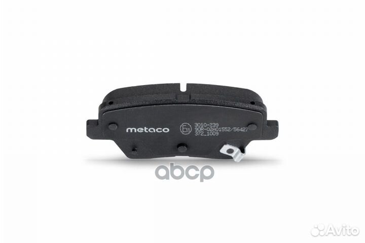 Колодки тормозные задние ceed 18- 3010239 metaco