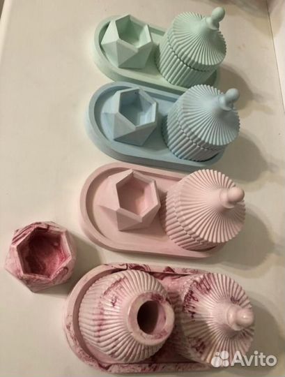 Ароматические свечи в гипсе