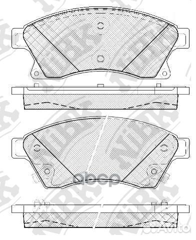 Колодки тормозные дисковые PN0391 NiBK