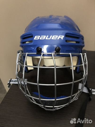 Детский шлем с маской «Bauer», для занятия хоккеем
