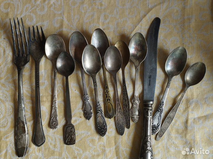 Столовые приборы мельхиор СССР