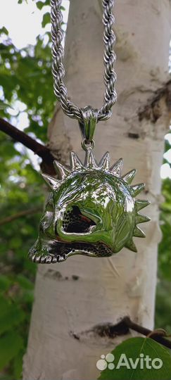 Подвеска крутой Ретро Панк Череп.Сталь 316l