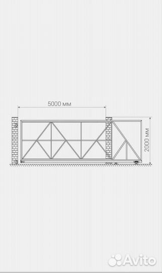 Автоматические откотные ворота и калитка