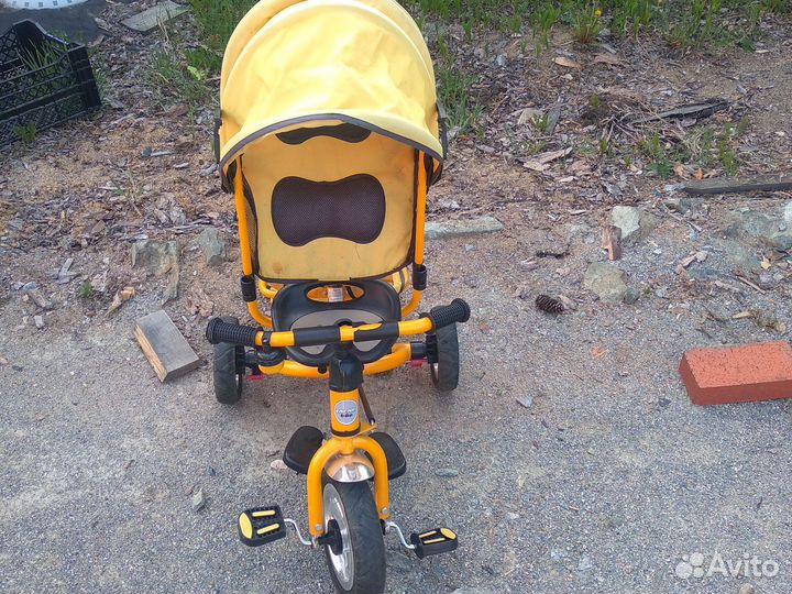 Велосипед коляска с ручкой б/у
