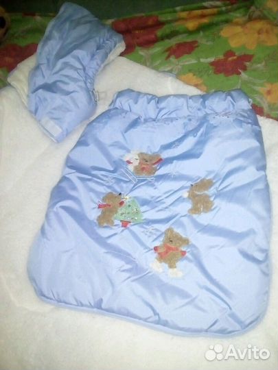 Конверт-одеяло на овчине