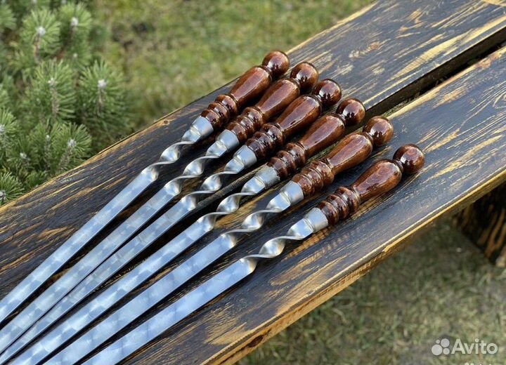 Набор шампуров в чехле из нержавейки