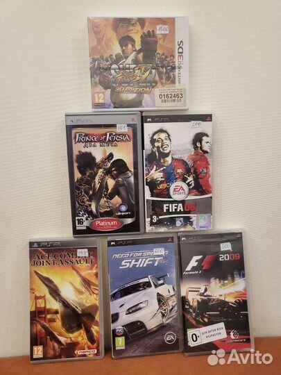 Диски игры для psp и одна 3ds