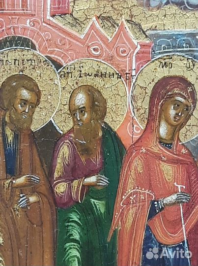 Старинные иконы Явление Бцы Сергию Радонежскому