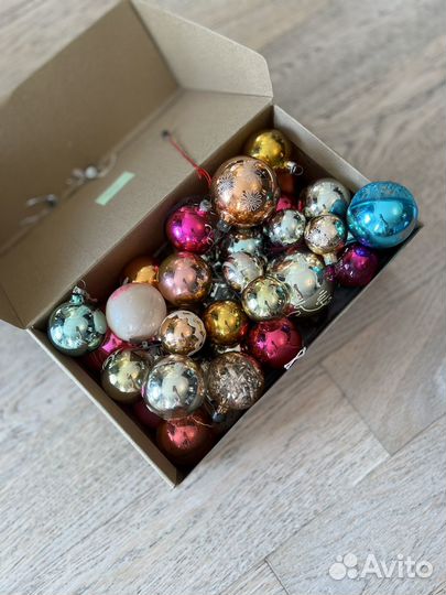 Елочные игрушки СССР шары и кремлевские игрушки