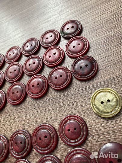 Пуговицы бордовые(перламутр)