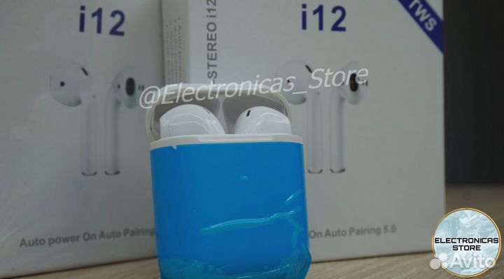 Аирподс 2 Apple Наушники i12.6 Бело-Молочные