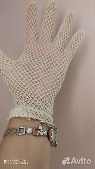 Перчатки женские кружево винтаж