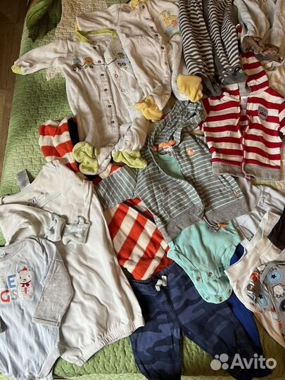 Пакет брендовой одежды для мальчика 3-6 мес