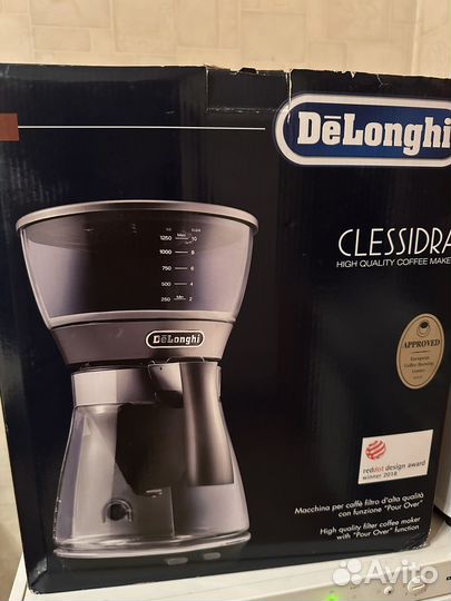 Кофеварка delonghi капельная clessidra