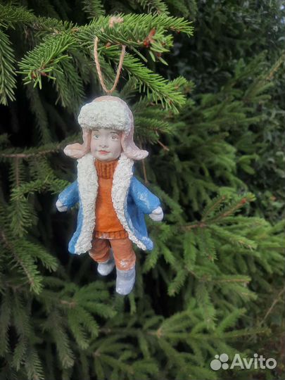 Ватные игрушки на ёлку