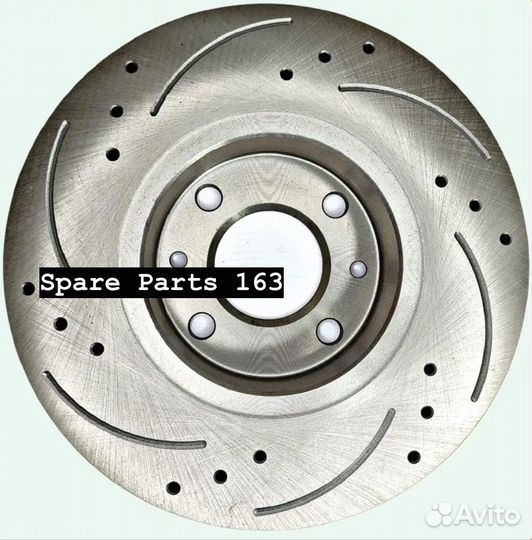 Тормозные диски (вент., перфорация) hofer Ларгус