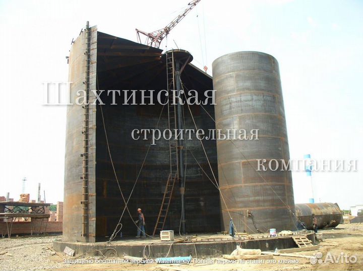 Резервуар вертикальный стальной рвс