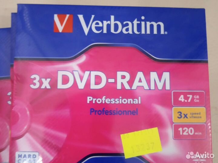 Диски DVD-RAM Verbatim 4,7Gb