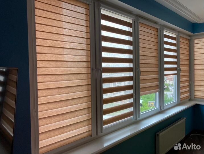 Рулонные шторы день, ночь