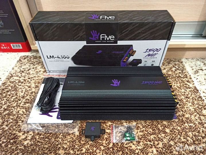 Усилитель 4х-канальный Новый