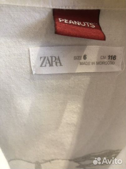 Рубашка zara для мальчика 116