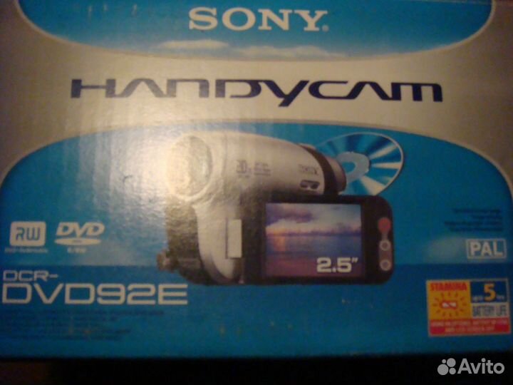 Видеокамера Sony dvd92e