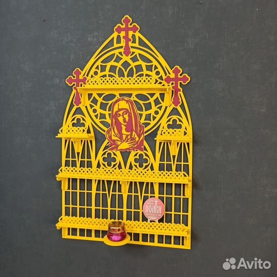 Полка для икон Иконостас Модель 39 Красный угол 1