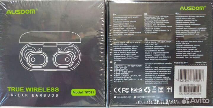 Новые Ausdom TW01S TWS Наушники Беспроводные Bluet