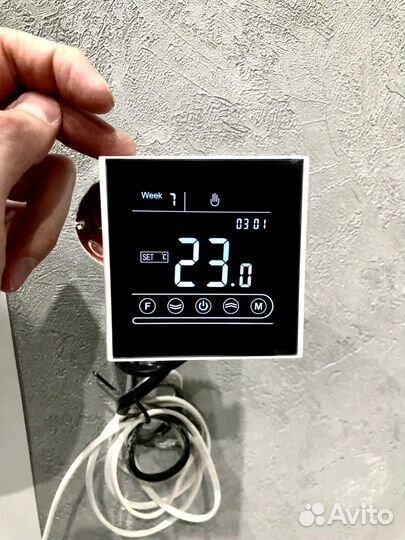 Умный терморегулятор черный теплого пола с WiFi