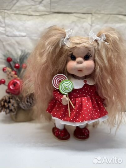 Кукла ручной работы подарок на новый год