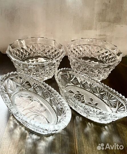 Бронь Хрустальная салатница СССР