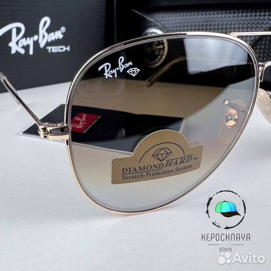 Очки Ray Ban aviator Стекло