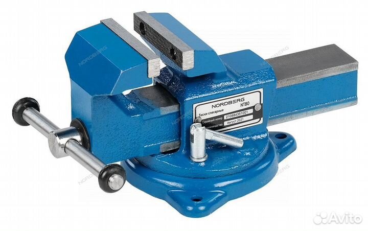 Тиски слесарные 80мм Nordberg