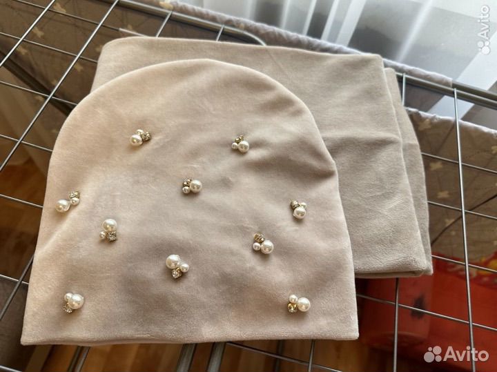 Комплект шапка и снуд женский