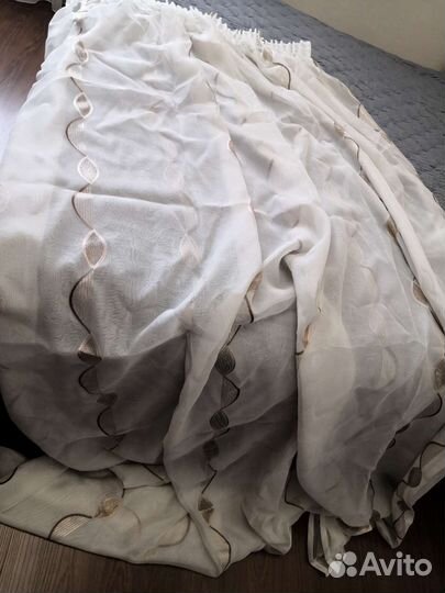 Комплект шторы и тюль бу