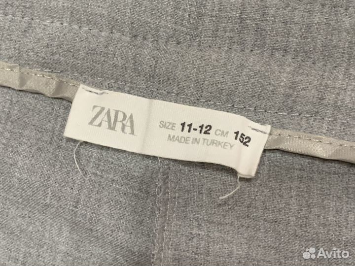 Брюки школьные для девочки Zara размер 152