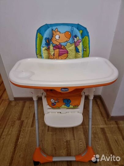 Стульчик для кормления chicco polly 2in1